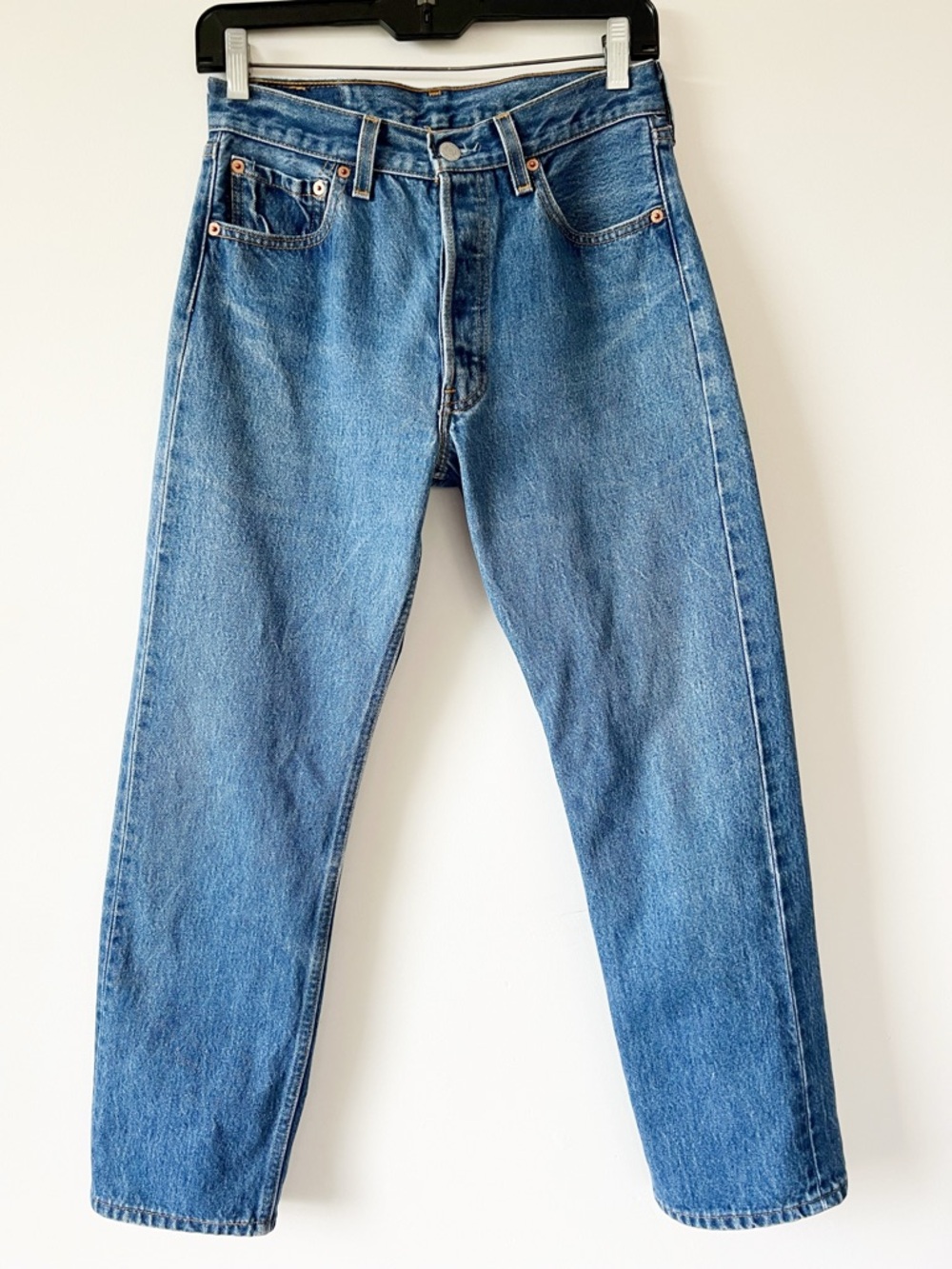 Vintage Levi's 501 Slim Straight Denim Jeans Made in USA Size 30 x 30